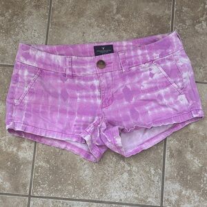 American Eagle Outfitters Purple/Pink Tie-Dye Women's Shorts